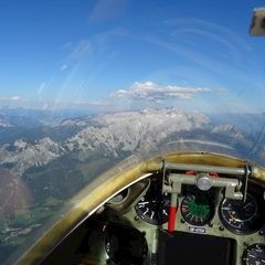 Flugwegposition um 15:26:42: Aufgenommen in der Nähe von Gemeinde Annaberg-Lungötz, Österreich in 2766 Meter